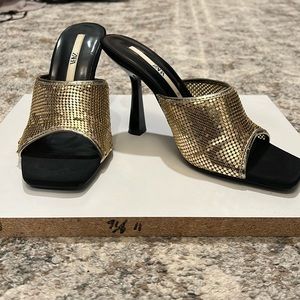 Zara gold shoes; size 39